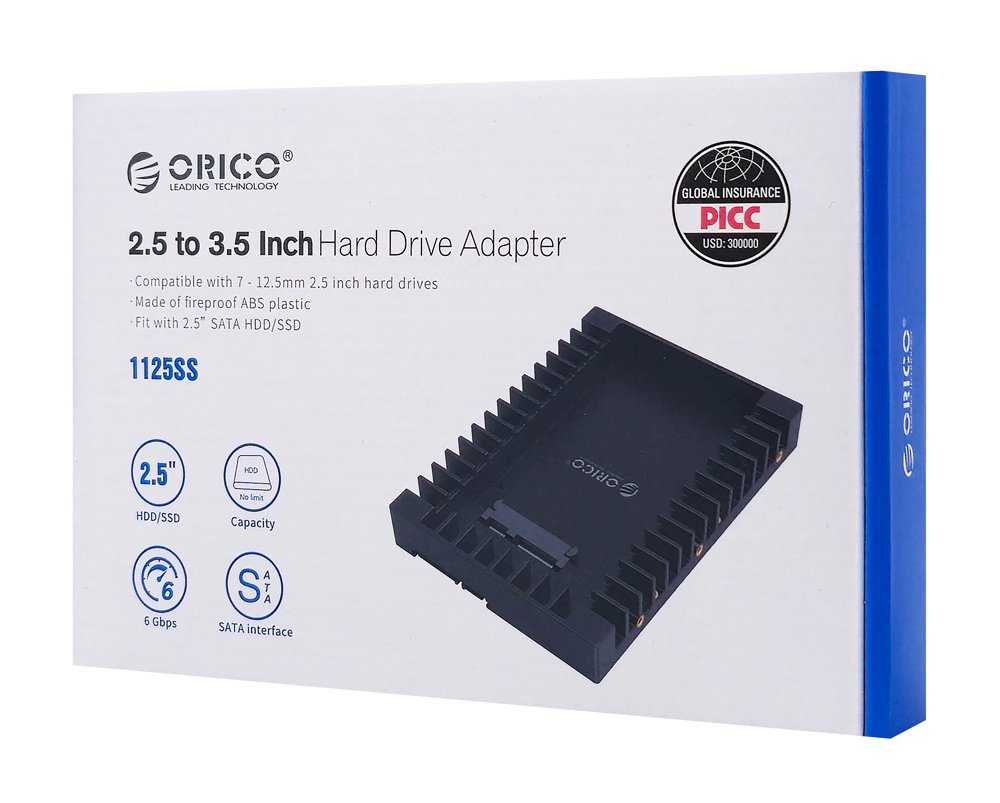 ORICO tray 3.5" για 2.5" HDD/SSD 1125SS-V1, 6Gbps, μαύρο - Image 7