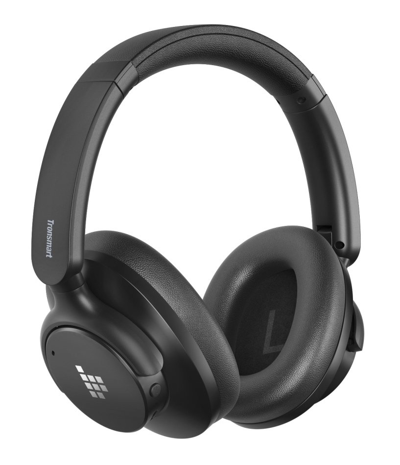 TRONSMART headphones Sounfii Q20S, ασύρματα & ενσύρματα, Hybrid ANC, Φ40mm, 500mAh, μαύρα