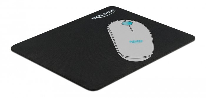DELOCK mouse pad 12005, 22x18x0.2cm, μαύρο - Image 2