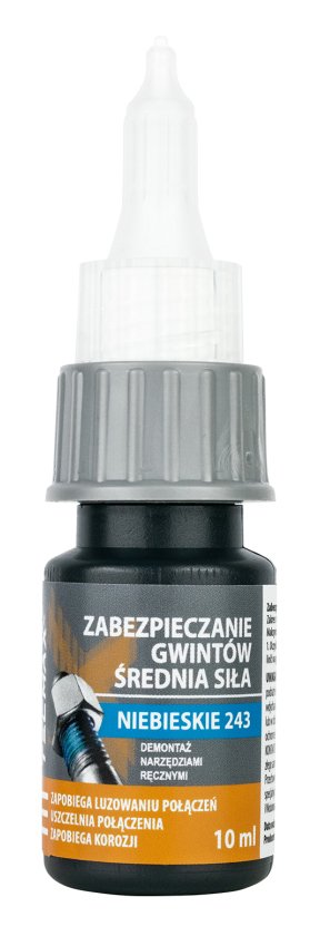 TECMAXX κόλλα Threadlock 14-035, μεσαίας αντοχής, 10ml, μπλε