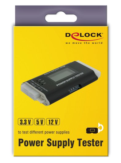 DELOCK tester τροφοδοτικού PC 18159, 3.3V/5V/12V, ATX/BTX/ITX - Image 4