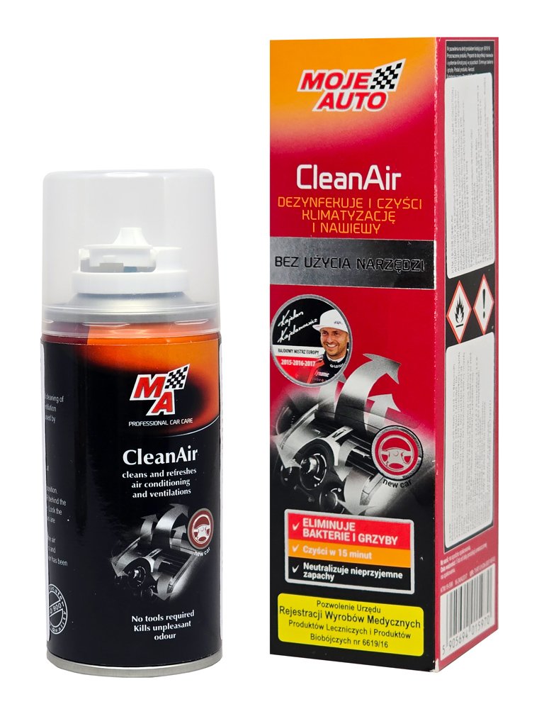 MOJE AUTO σπρέι καθαρισμού κλιματιστικού αυτοκινήτου CleanAir 19-598, 150ml