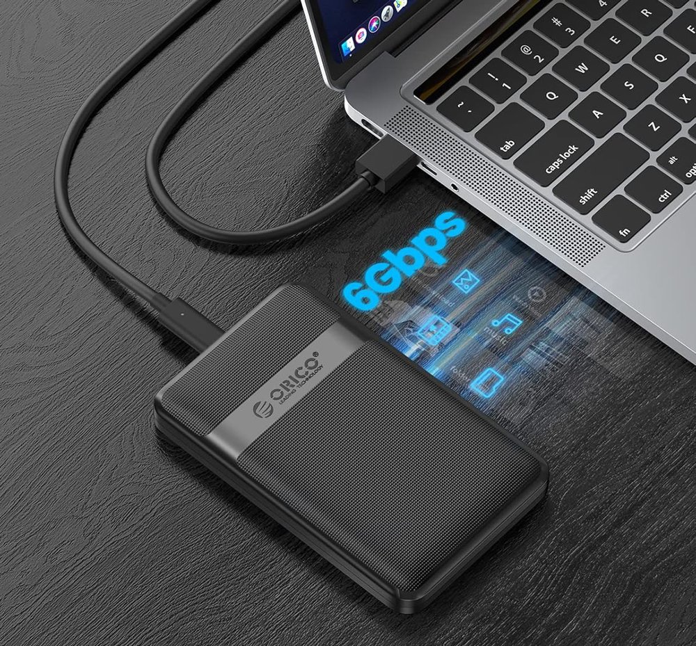 ORICO θήκη για 2.5" SATA HDD/SSD 2577C3-V1, 6Gbps, μαύρη - Image 2