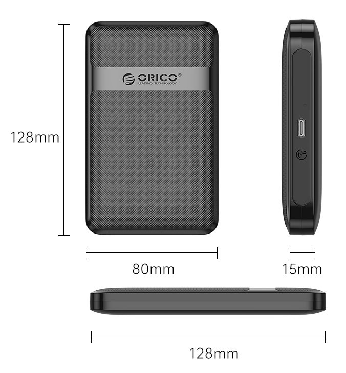ORICO θήκη για 2.5" SATA HDD/SSD 2577C3-V1, 6Gbps, μαύρη - Image 9