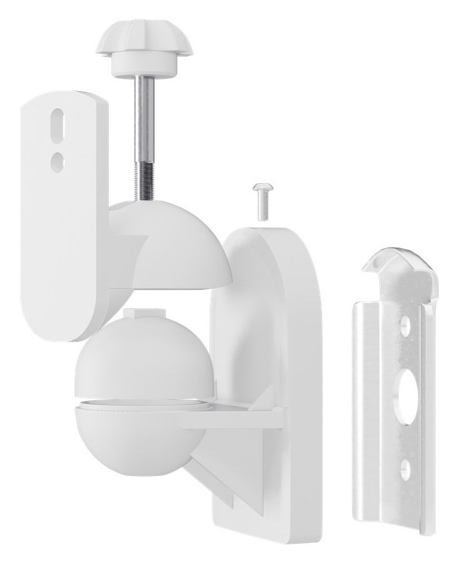 GOOBAY επιτοίχια βάση ηχείων 49394, έως 3.5kg, λευκή - Image 4