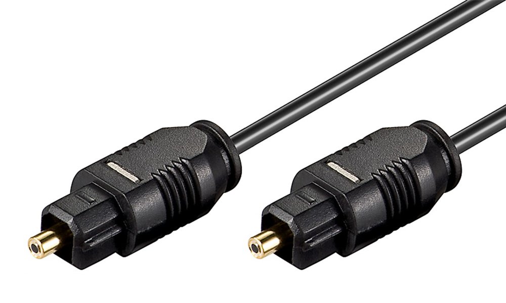 GOOBAY καλώδιο ήχου Toslink 51219, gold plated, 2.2mm, 5m, μαύρο