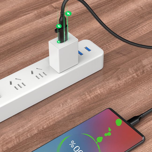 CABLETIME αντάπτορας USB-C σε USB CT-AMCF, 2.1A, 5Gbps, γκρι - Image 4