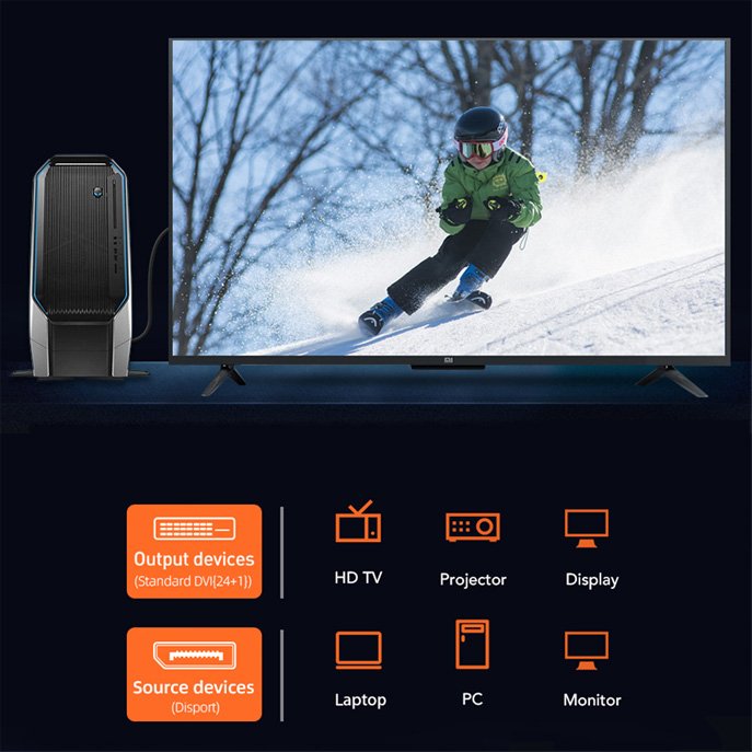 CABLETIME καλώδιο DisplayPort σε VGA CT-04G, 1080p, 3m, μαύρο - Image 3