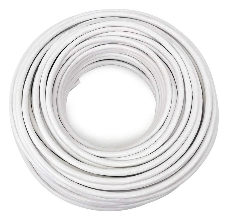 MABIKAL καλώδιο κεραίας 75Ohm, 1mm, 100m, λευκό