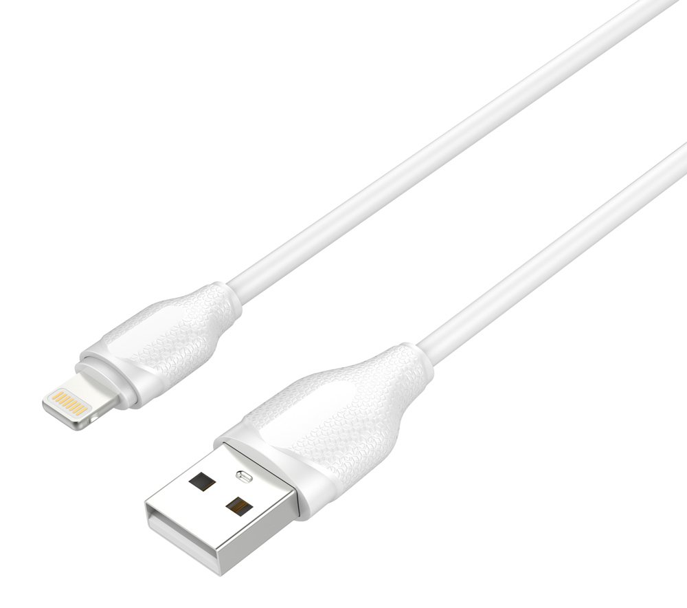 LDNIO καλώδιο Lightning σε USB LS371, 2.1A, 1m, λευκό