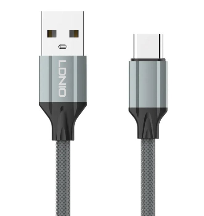 LDNIO καλώδιο USB-C σε USB LS441, 2.4A, 1m, γκρι