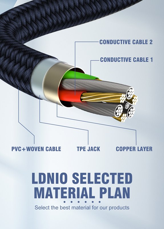 LDNIO καλώδιο Lightning σε USB LS691, 30W, 1m, γκρι - Image 4
