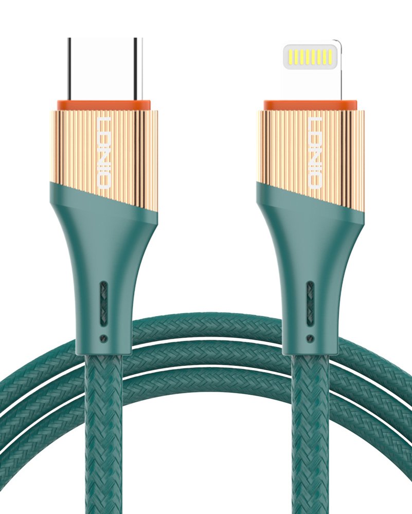 LDNIO καλώδιο Lightning σε USB-C LC631I, 30W PD, 1m, πράσινο