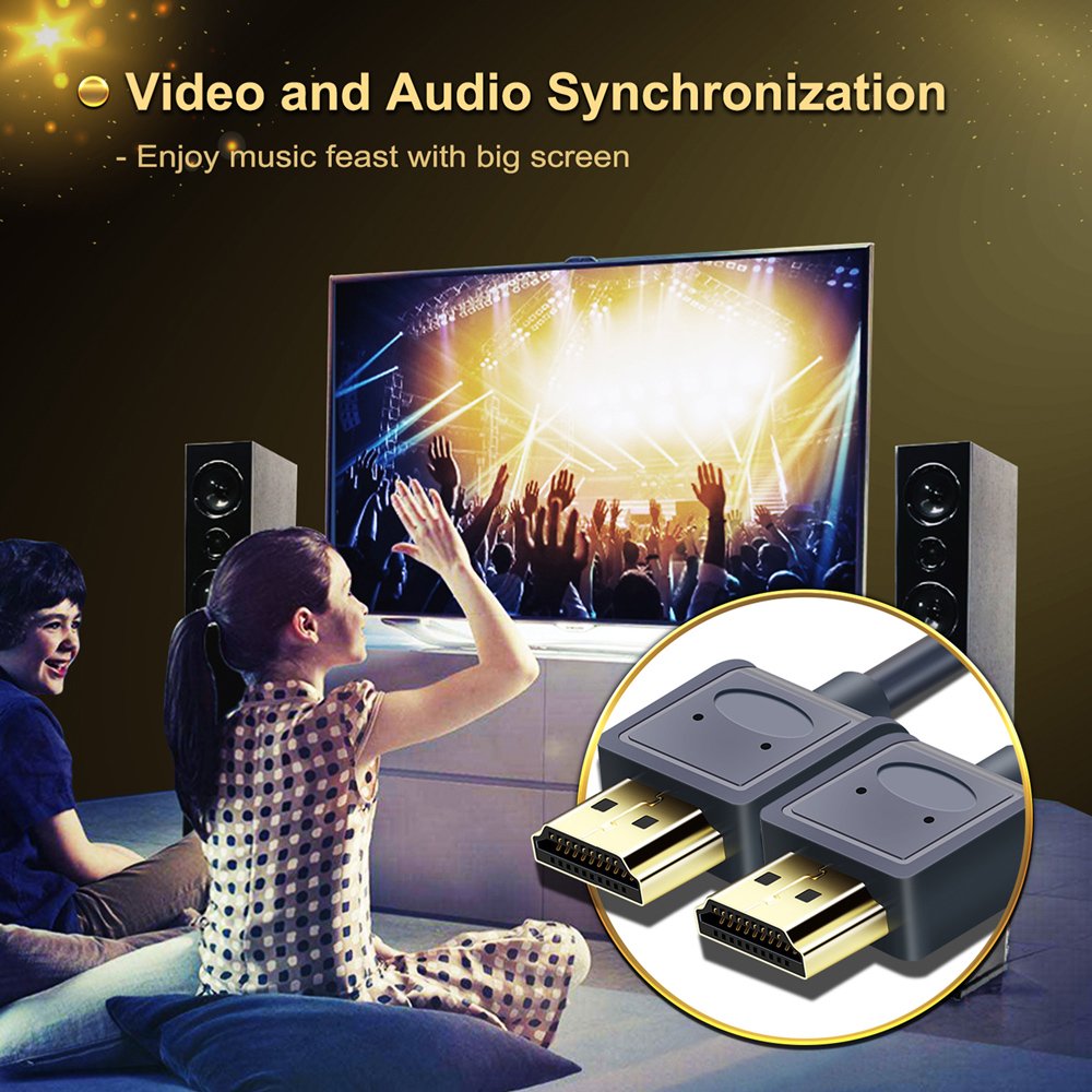 CABLETIME καλώδιο HDMI AV540-USHEAAG με Ethernet, slim, 4K/60Hz, 18 Gbps, 1.8m, μπλε - Image 2