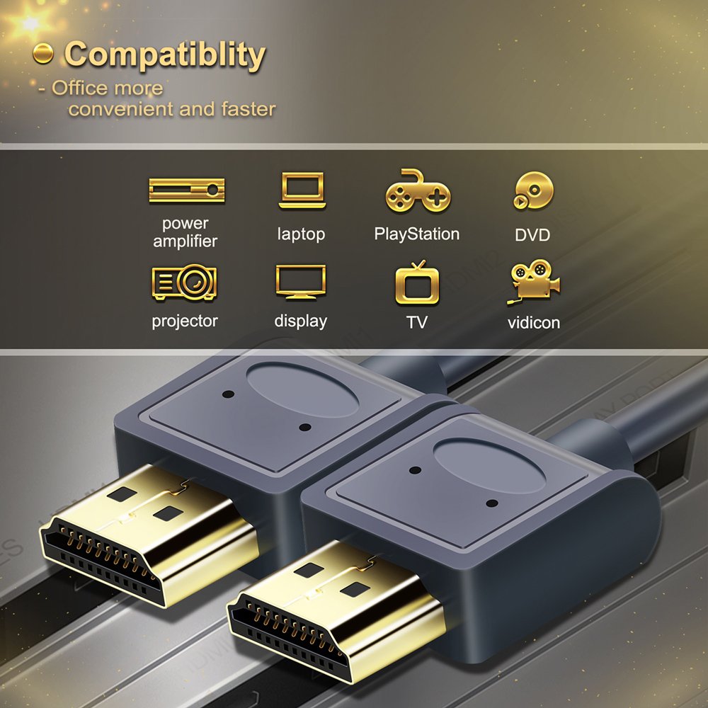 CABLETIME καλώδιο HDMI AV540-USHEAAG με Ethernet, slim, 4K/60Hz, 18 Gbps, 1.8m, μπλε - Image 5