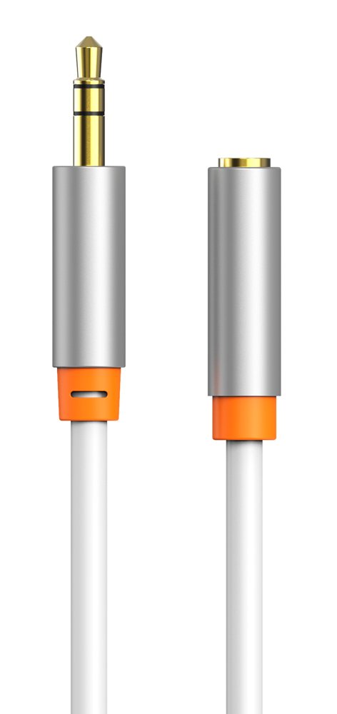 CABLETIME καλώδιο προέκτασης ήχου 3.5mm CT-AV311-P12G, gold plated, 1.5m, λευκό - Image 2