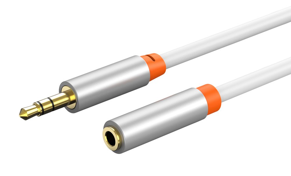 CABLETIME καλώδιο προέκτασης ήχου 3.5mm CT-AV311-P12G, gold plated, 1.5m, λευκό