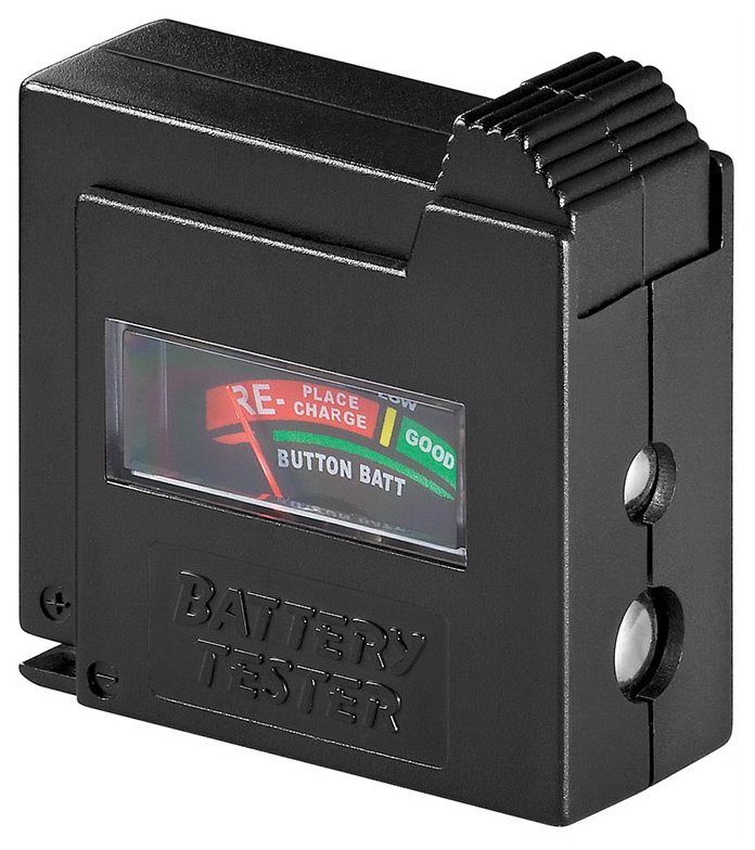 GOOBAY battery tester 54020, για AAA/AA/C/D/9V/N, μαύρο