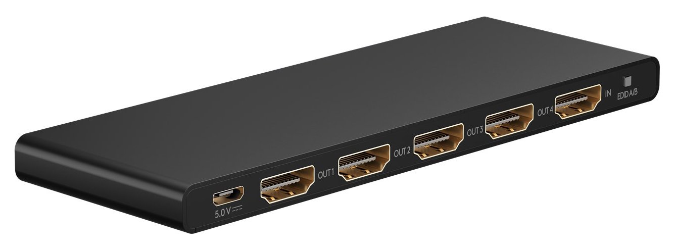 GOOBAY HDMI splitter 58483, 4 σε 1, 4K/60Hz, μαύρο