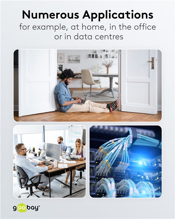 GOOBAY καλώδιο οπτικής ίνας LC-APC 59583, Singlemode OS2, 0.5m, λευκό - Image 6