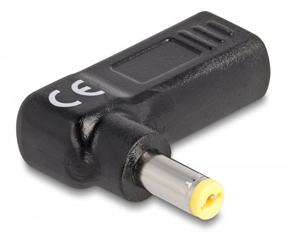 DELOCK αντάπτορας τροφοδοσίας 60009 USB-C σε Acer 5.5x1.7mm, 90°, μαύρος - Image 2