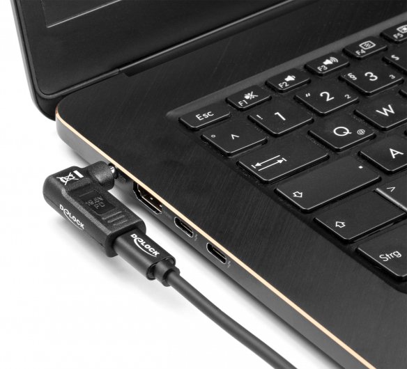 DELOCK αντάπτορας τροφοδοσίας 60009 USB-C σε Acer 5.5x1.7mm, 90°, μαύρος - Image 3