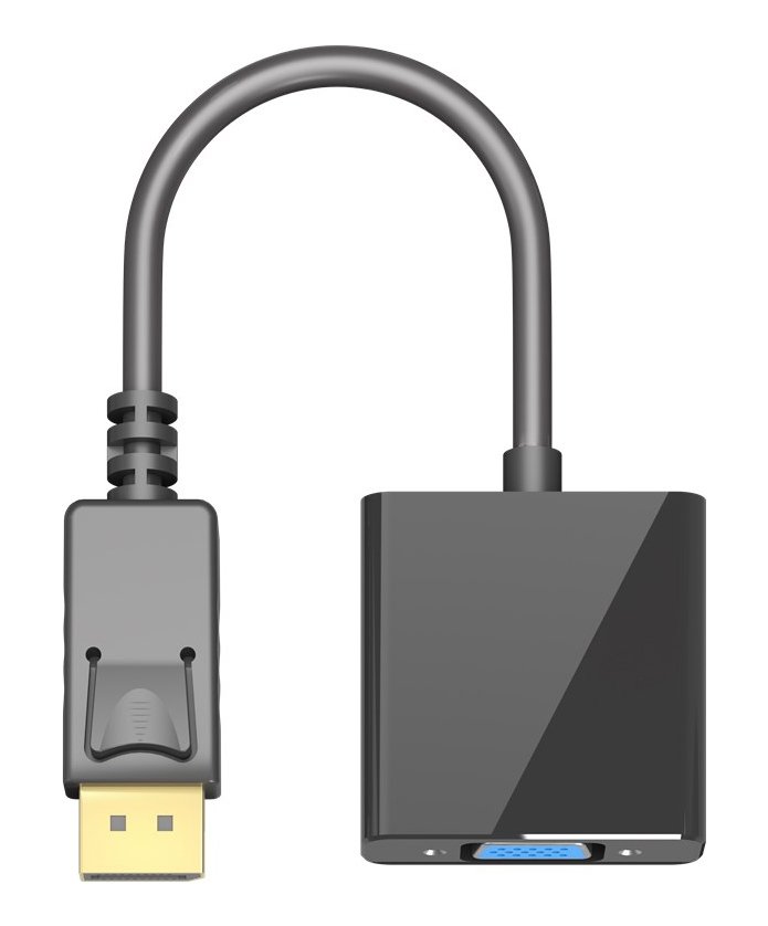 GOOBAY καλώδιο DisplayPort σε VGA 60606, 1080p, 0.15m, μαύρο