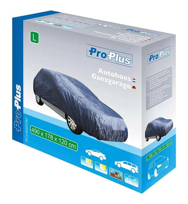 PROPLUS κουκούλα αυτοκινήτου 610152 με θήκη, L 490x178x120cm, μπλε - Image 2