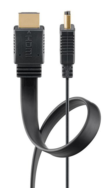 GOOBAY καλώδιο HDMI 2.0 61278, Ethernet flat 4K/60Hz 18 Gbps 1.5m, μαύρο - Image 3