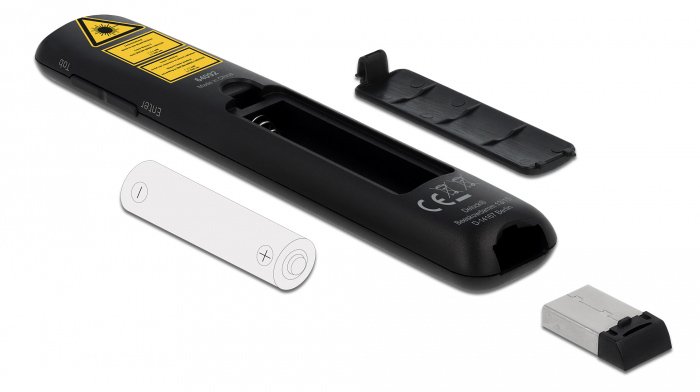 DELOCK Τηλεχειριστήριο παρουσιάσεων 64092 με laser, ασύρματο, έως 30m - Image 4