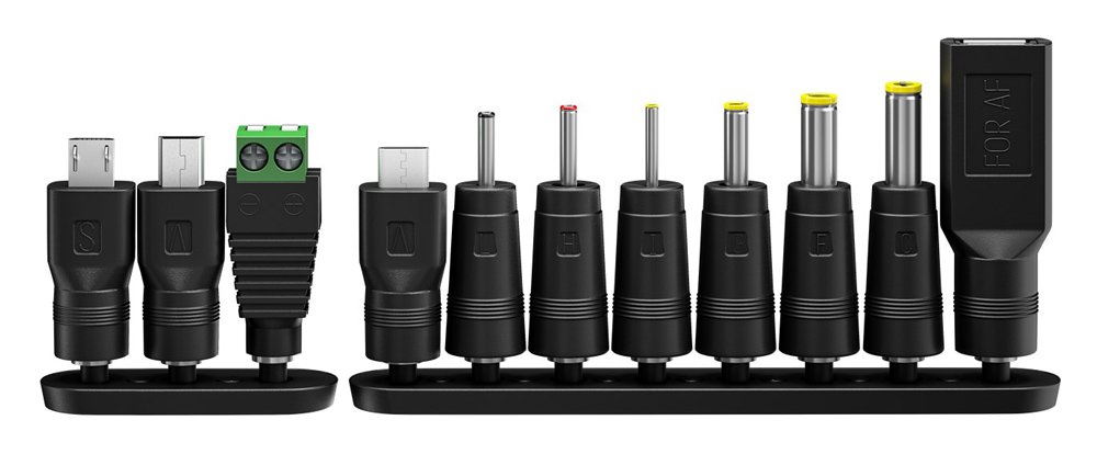 GOOBAY επιτοίχιος φορτιστής 64570, 3V-12V, 27W/2.25A, 12 tips - Image 2