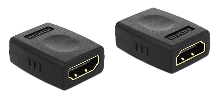 DELOCK αντάπτορας HDMI θηλυκό σε θηλυκό 65049, 4K/30Hz, μαύρος