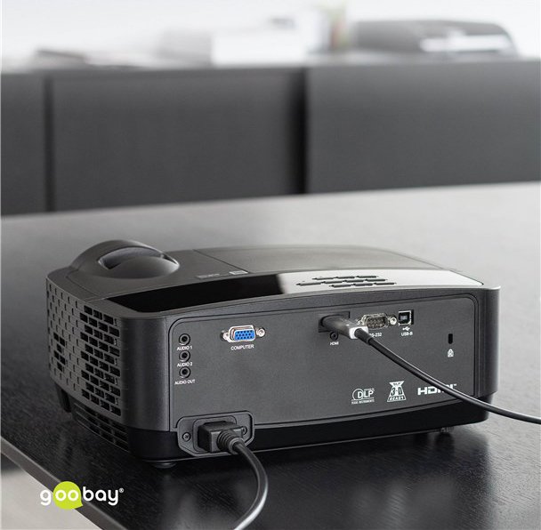 GOOBAY καλώδιο HDMI 2.1 65558 με Ethernet, 8K/60Hz, 48 Gbps, 10m, μαύρο - Image 2