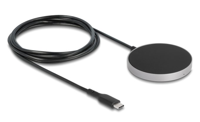 DELOCK ασύρματος φορτιστής 66467, 15W, μαγνητικός, μαύρος