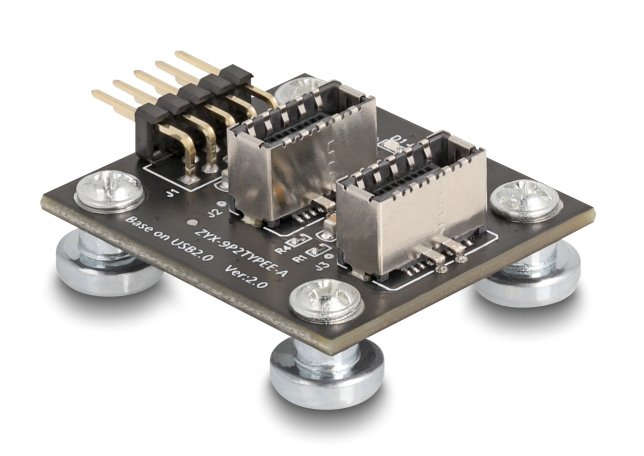 DELOCK αντάπτορας USB 2.0 Pin σε 2x USB Type-E Key A 67176 με USB pin καλώδιο - Image 4