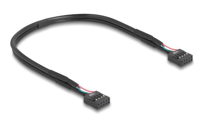 DELOCK αντάπτορας USB 2.0 Pin σε 2x USB Type-E Key A 67176 με USB pin καλώδιο - Image 5