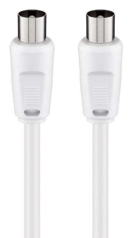 GOOBAY καλώδιο κεραίας αρσενικό 68147, <70dB, CCS, 2.5m, λευκό