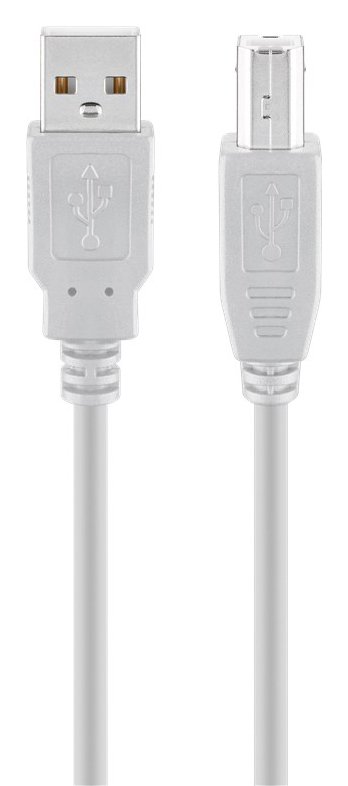 GOOBAY καλώδιο USB σε USB Type B 68714, 5m, 480Mbps, γκρι
