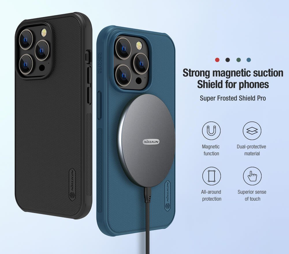 NILLKIN θήκη Super Frosted Shield Pro Magnetic, iPhone 14 Pro Max, μαύρη - Image 2