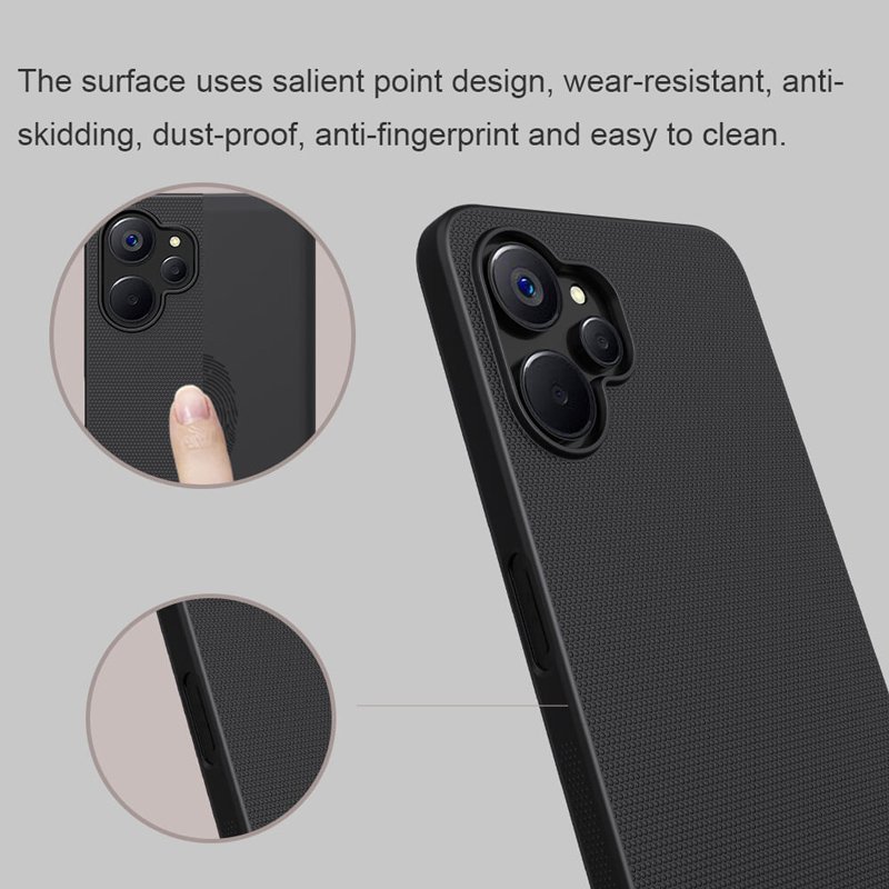 NILLKIN θήκη Super Frosted Shield για Realme 9i 5G/10 5G, μαύρη - Image 3
