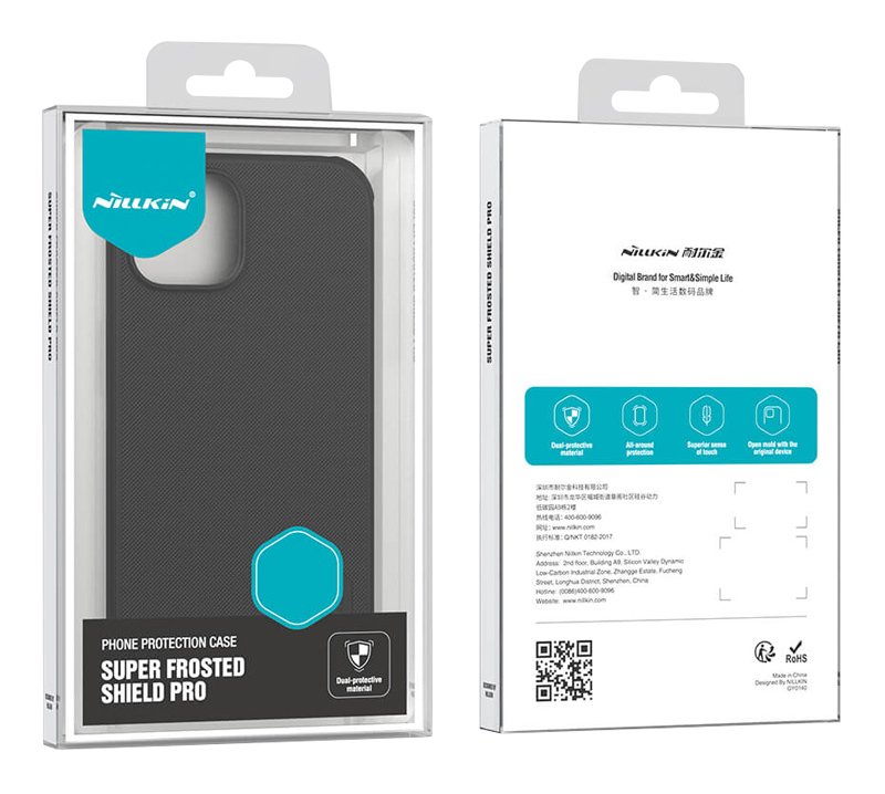 NILLKIN θήκη Super Frosted Shield Pro για iPhone 15 Pro, μαύρη - Image 4