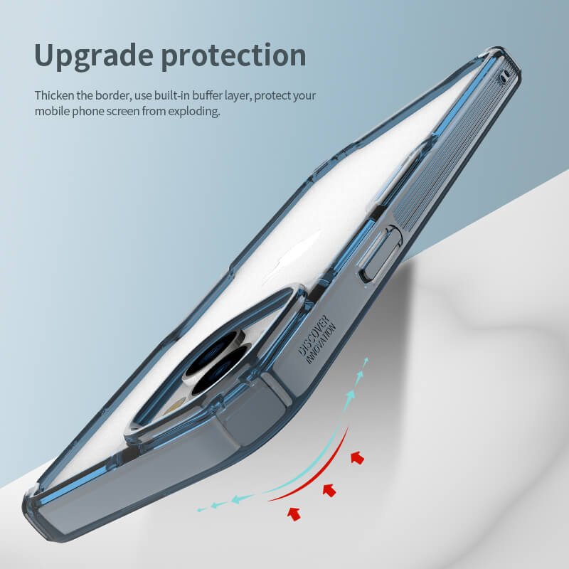 NILLKIN θήκη Nature Pro για iPhone 15 Plus, διάφανη-μπλε - Image 3