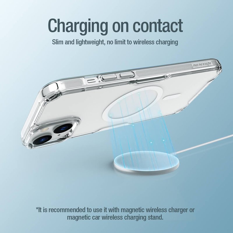 NILLKIN θήκη Nature Pro Magnetic για iPhone 15, διάφανη - Image 2