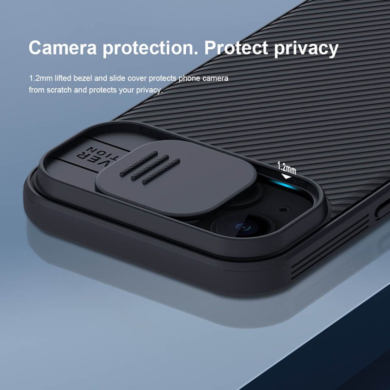 NILLKIN θήκη CamShield Pro για iPhone 15, μπλε - Image 4