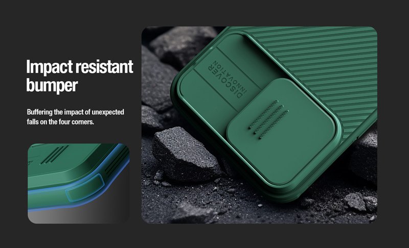 NILLKIN θήκη CamShield Pro για iPhone 15 Pro, μαύρη - Image 3