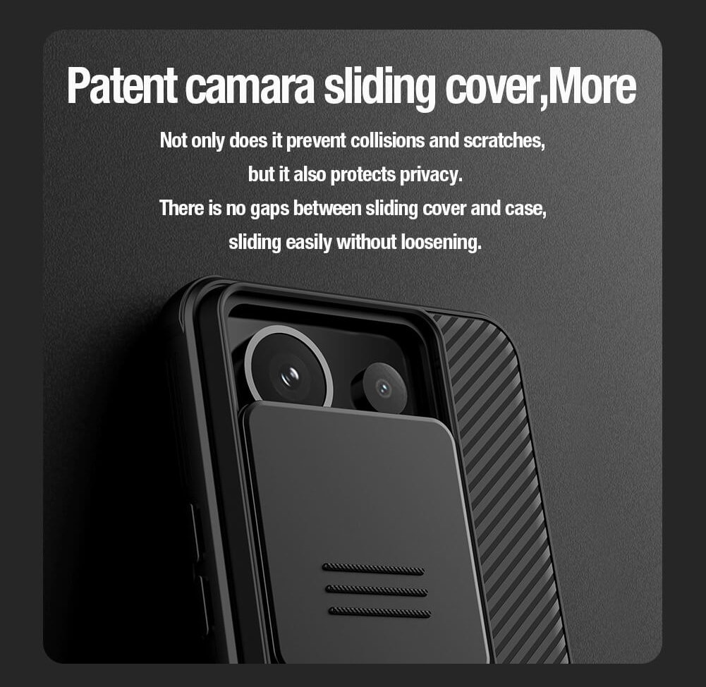 NILLKIN θήκη CamShield Pro για Xiaomi Redmi Note 13 Pro, μαύρη - Image 2