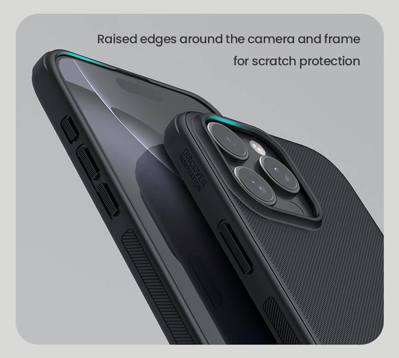 NILLKIN θήκη Super Frosted Shield Pro για iPhone 16 Pro, μαύρη - Image 2