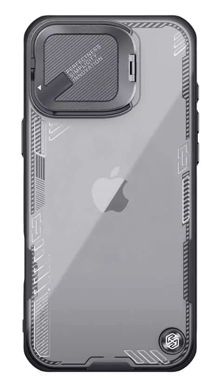 NILLKIN θήκη Iceblade Prop για iPhone 16 Pro, διάφανη-μαύρη