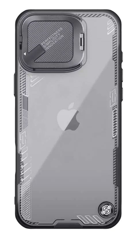 NILLKIN θήκη Iceblade Prop για iPhone 16 Pro Max, διάφανη-μαύρη