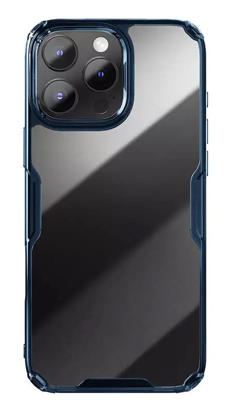 NILLKIN θήκη Nature TPU Pro για iPhone 16 Pro Max, διάφανη-μπλε